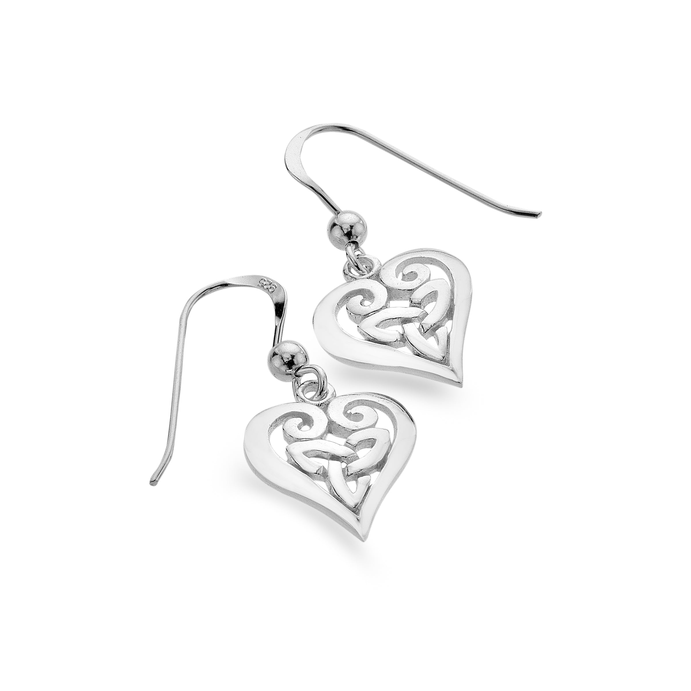 Trinity Heart Earrings